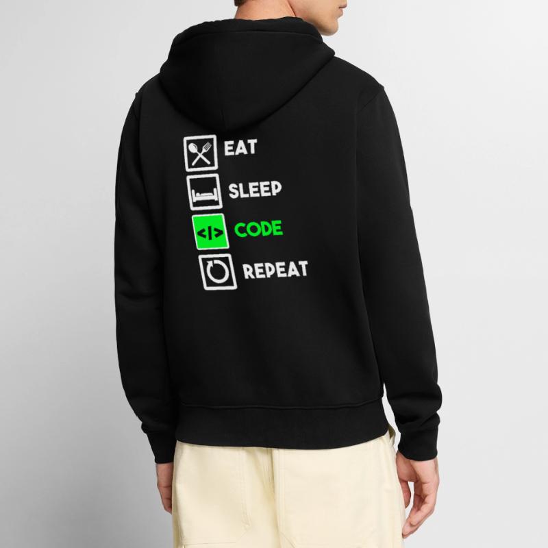 Programmierer Code Informatik Coder Programmieren Unisex Premium Bio Zip Hoodie