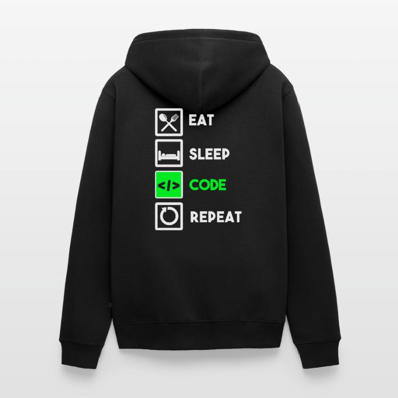 Programmierer Code Informatik Coder Programmieren Unisex Premium Bio Zip Hoodie
