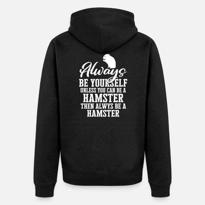 Hamster - Veste à capuche bio Premium Unisexe - noir