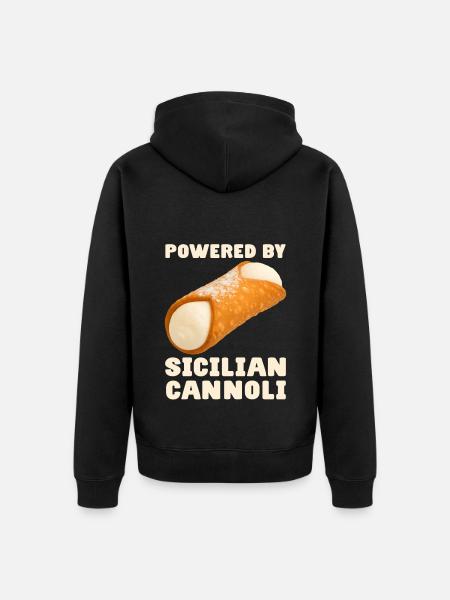 Detto Cannoli Siciliani - Felpa con cappuccio ecologica premium unisex - nero