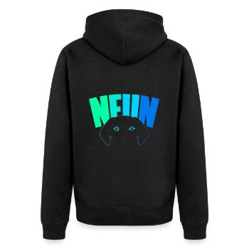 9th birthday boys 9 years old pooch dog - Unisex Premium Organic Zip Hoodie - black - Back - Nico (187cm)