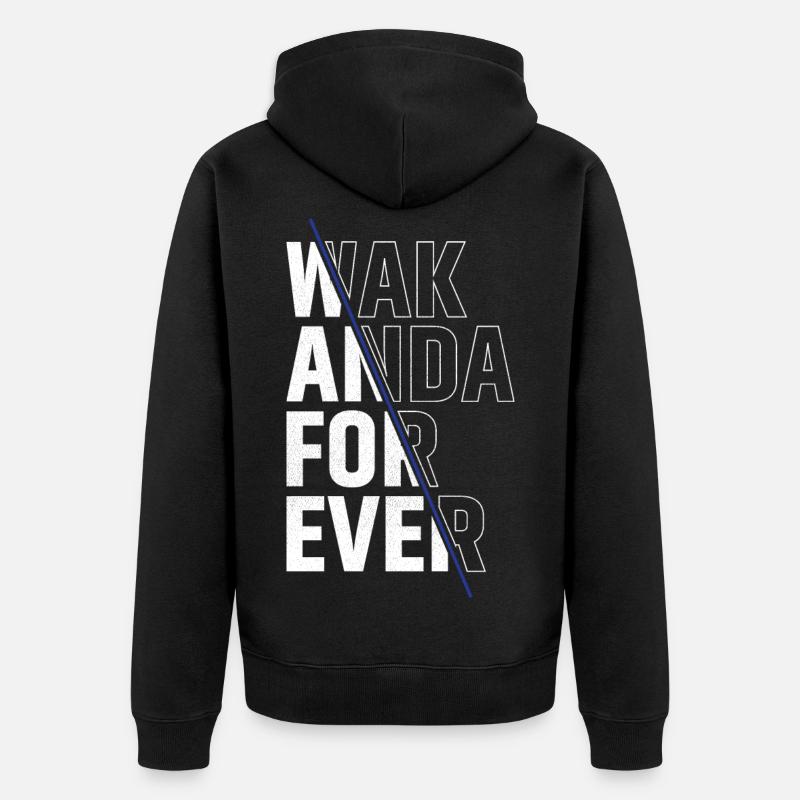 Wak anda pour toujours - Veste à capuche bio Premium Unisexe - noir