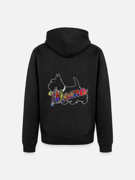 Scottish Terrier Scottish Terrier Mama - Unisex Premium Organic Zip Hoodie - black