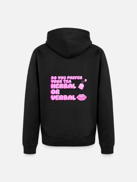 The queen of gossip - Unisex Premium Organic Zip Hoodie - black