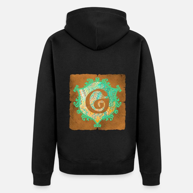 e 36 g - Unisex Premium Bio Zip Hoodie - Schwarz