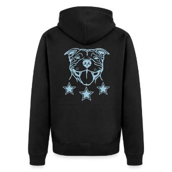 sbtsmile2 - Veste à capuche bio Premium Unisexe - noir - Dos - Nico (187cm)