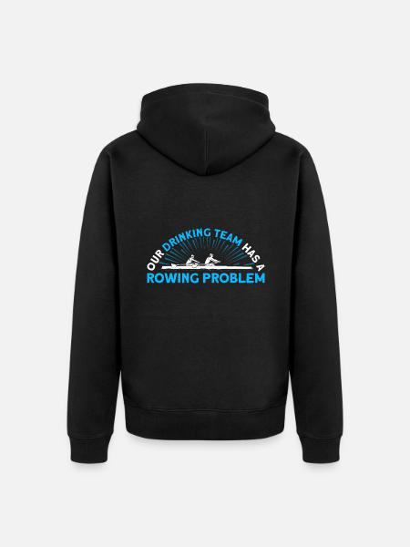Rower Rowing Team Rowing Gift - Unisex Premium Organic Zip Hoodie - black