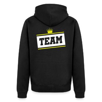 team krone - Veste à capuche bio Premium Unisexe - noir - Dos - Nico (187cm)