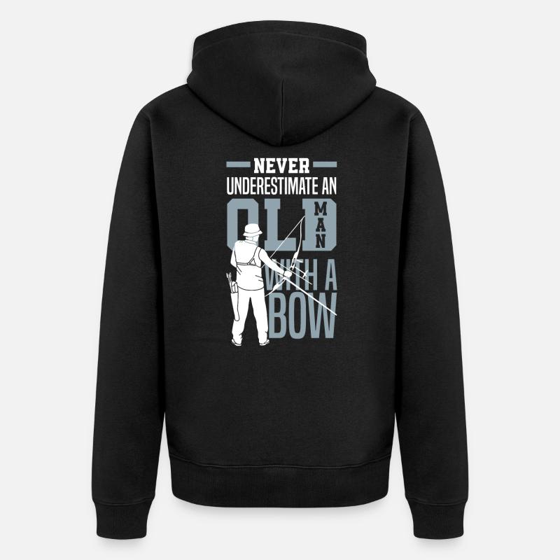Drôle de cadeau archer archer - Veste à capuche bio Premium Unisexe - noir