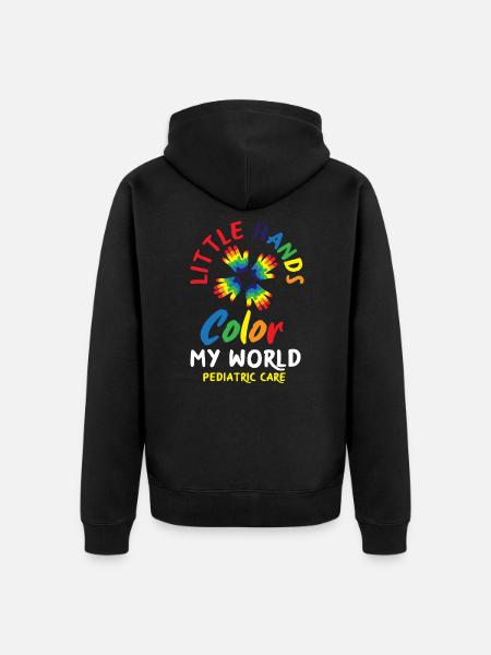 Kinderkrankenschwester Kinderkrankenpflegerin - Unisex Premium Bio Zip Hoodie - Schwarz