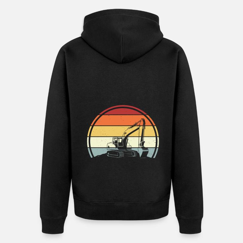 Bagger - Unisex Premium Bio Zip Hoodie - Schwarz