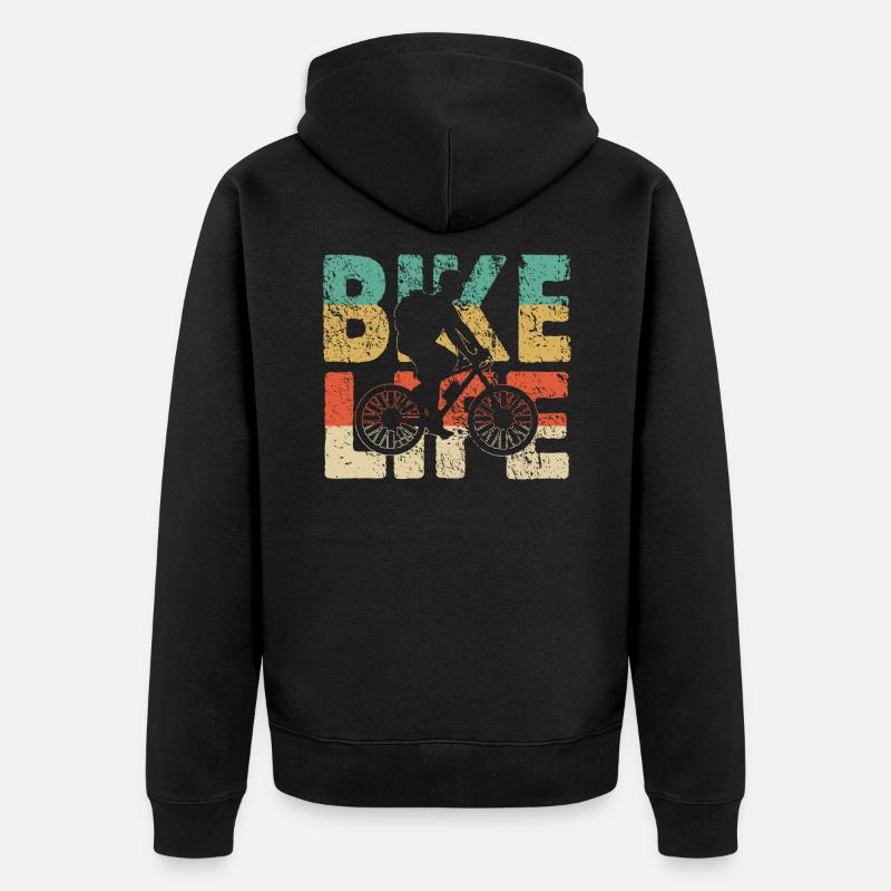 Faire du vélo - Veste à capuche bio Premium Unisexe - noir