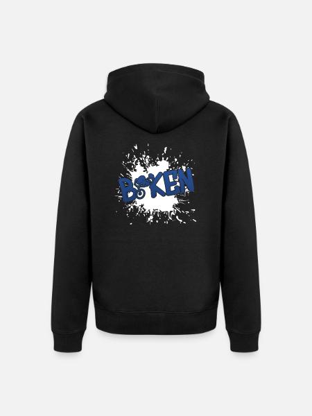 Biken Biker - Unisex Premium Bio Zip Hoodie - Schwarz