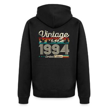 30ème Anniversaire Légende Millésime 1994 Millésime 1994 - Veste à capuche bio Premium Unisexe - noir - Dos - Nico (187cm)