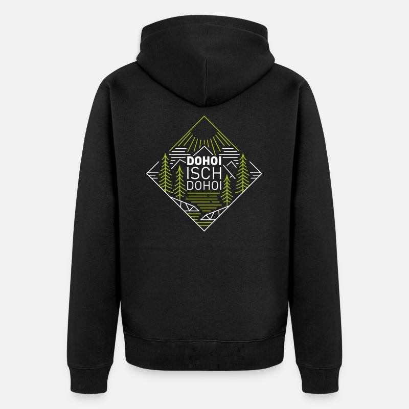 Dohoi isch dohoi - Veste à capuche bio Premium Unisexe - noir