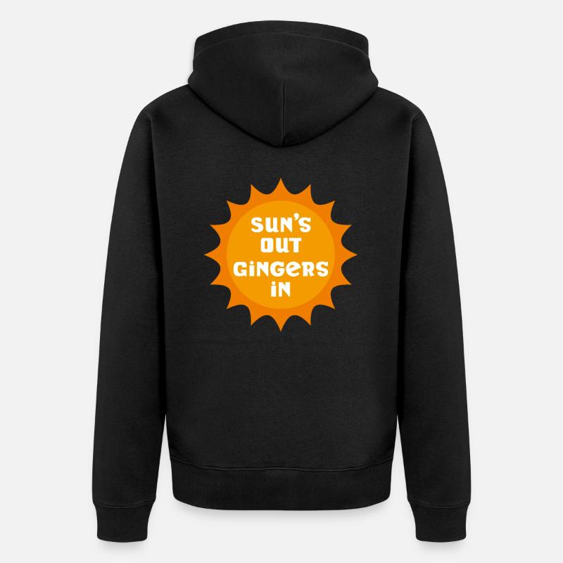 Suns Out Gingembres In - Veste à capuche bio Premium Unisexe - noir