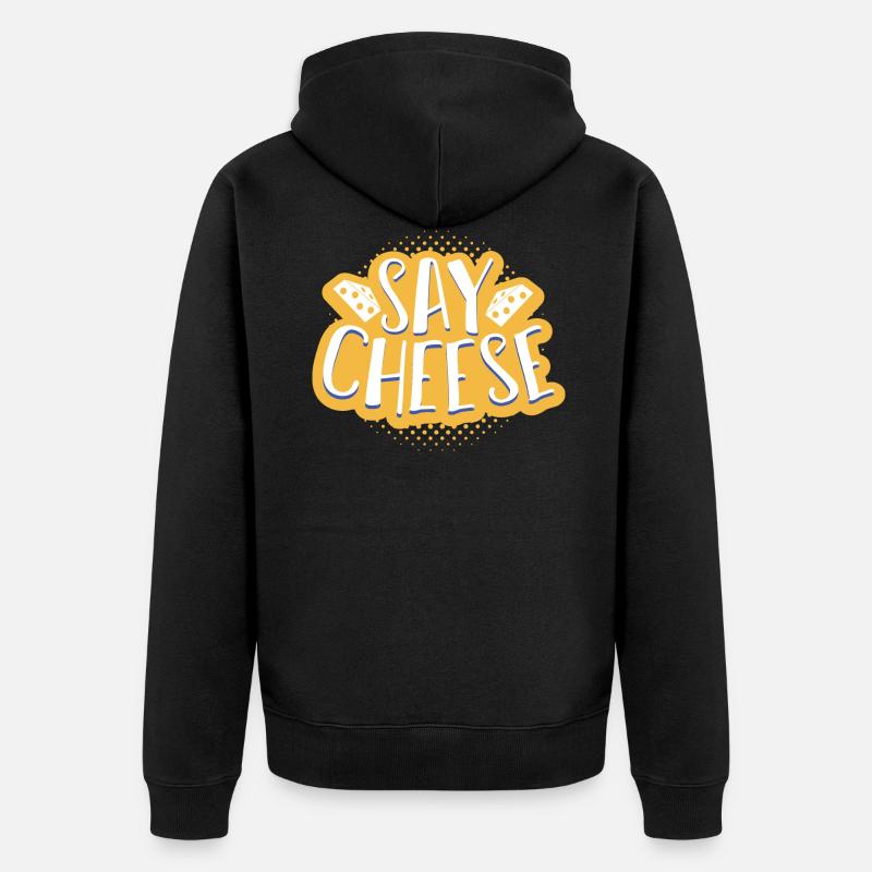 Fromage - Veste à capuche bio Premium Unisexe - noir