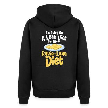 Noodles Noodle Lover Ravioli Cadeau - Veste à capuche bio Premium Unisexe - noir - Dos - Nico (187cm)