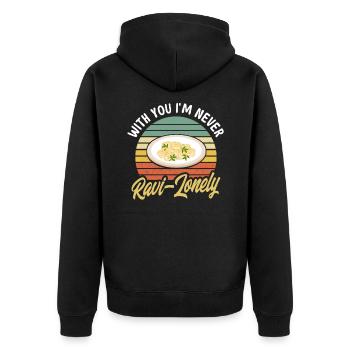 Noodles Noodle Lover Ravioli Cadeau - Veste à capuche bio Premium Unisexe - noir - Dos - Nico (187cm)