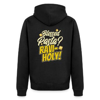 Noodles Noodle Lover Ravioli Cadeau - Veste à capuche bio Premium Unisexe - noir - Dos - Nico (187cm)