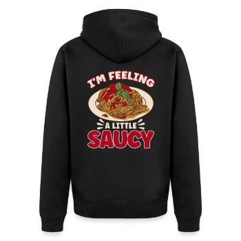 Noodles Noodle Lover Lasagne Spaghetti Cadeau - Veste à capuche bio Premium Unisexe - noir - Dos - Nico (187cm)