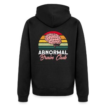 Neurobiologie Neuroscientifique Cadeau - Veste à capuche bio Premium Unisexe - noir - Dos - Nico (187cm)