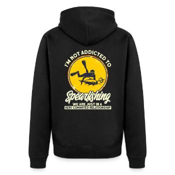 Spearfisher Relation de lance très engagée - Veste à capuche bio Premium Unisexe - noir - Dos - Nico (187cm)