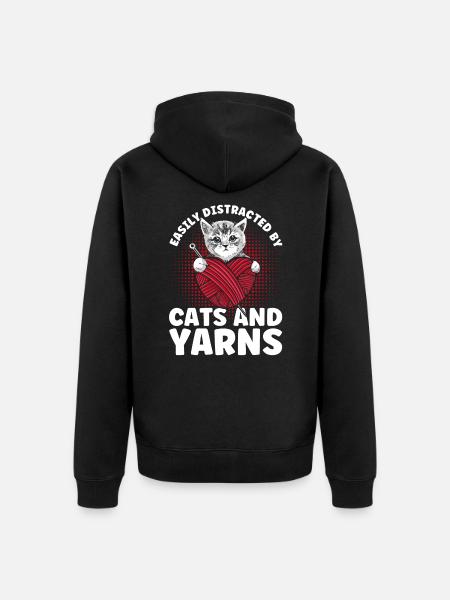 Knitting Knitting Knitting Lovers Gift - Unisex Premium Organic Zip Hoodie - black