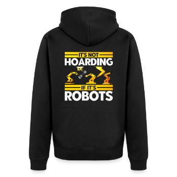 Robotics Robotics Engineer Robot Gift - Unisex Premium Organic Zip Hoodie - black - Back - Nico (187cm)