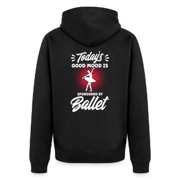 Ballet Filles Ballet Danse Ballet Danse - Veste à capuche bio Premium Unisexe - noir - Dos - Nico (187cm)