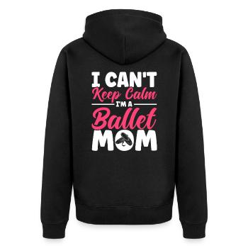 Ballet Dance Ballerina Ballet Girl Gift - Unisex Premium Organic Zip Hoodie - black - Back - Nico (187cm)