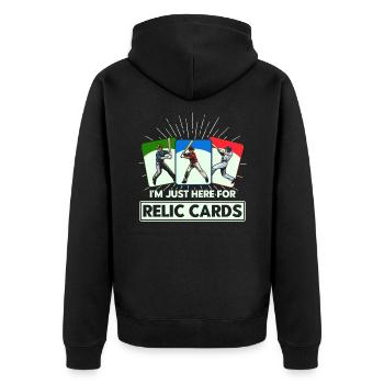Collection de cartes de sport collector de cartes de baseball - Veste à capuche bio Premium Unisexe - noir - Dos - Nico (187cm)