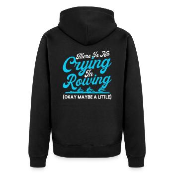 Mannschaft Rudern Rudermannschaft Mannschaft Ruder - Unisex Premium Bio Zip Hoodie - Schwarz - Hinten - Nico (187cm)