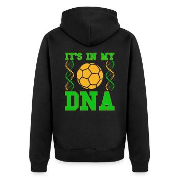 Sport d’équipe irlandais Football gaélique Football gaélique Gälisc - Veste à capuche bio Premium Unisexe - noir - Dos - Nico (187cm)