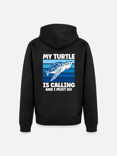 Turtle keeping Sea turtles Turtles - Unisex Premium Organic Zip Hoodie - black