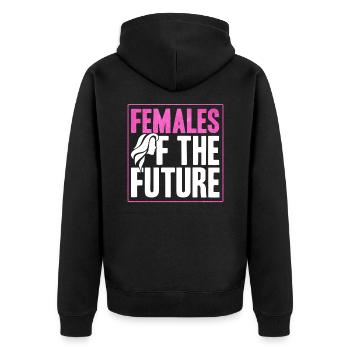 Égalité des sexes Égalité des sexes - Veste à capuche bio Premium Unisexe - noir - Dos - Nico (187cm)