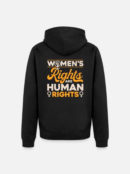 Women's rights Equal rights - Unisex Premium Organic Zip Hoodie - black