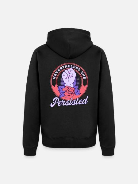 Women's Rights Feminist Empowerment - Unisex Premium Organic Zip Hoodie - black