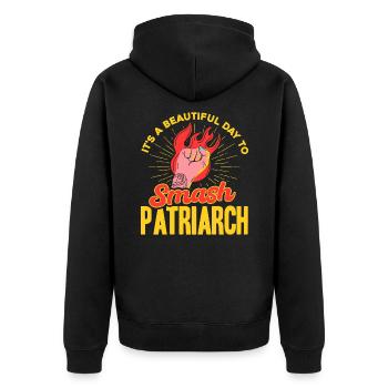 Égalité des sexes Feminism Rec - Veste à capuche bio Premium Unisexe - noir - Dos - Nico (187cm)