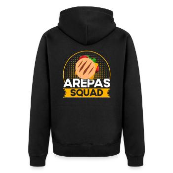 Arepas Nourriture vénézuélienne Arepa Cadeau - Veste à capuche bio Premium Unisexe - noir - Dos - Nico (187cm)