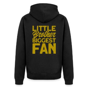 Mannschaftssport Feldhockey Feldhockey Spieler Ges - Unisex Premium Bio Zip Hoodie - Schwarz - Hinten - Nico (187cm)