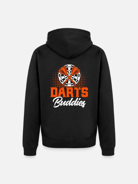 Dartboard Dart Throw Darts Gift - Unisex Premium Organic Zip Hoodie - black