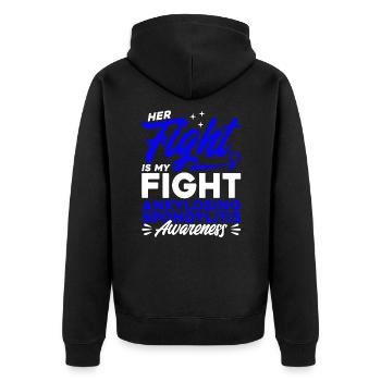 Spondylarthrite ankylosante Survie Spondylarthrite - Veste à capuche bio Premium Unisexe - noir - Dos - Nico (187cm)
