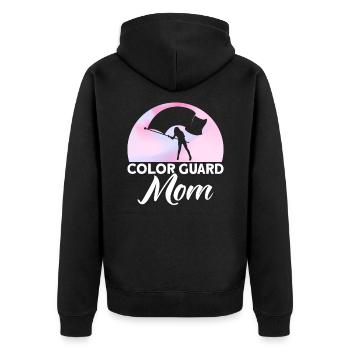 Color Guard Mom Flag Guard Cadeau - Veste à capuche bio Premium Unisexe - noir - Dos - Nico (187cm)