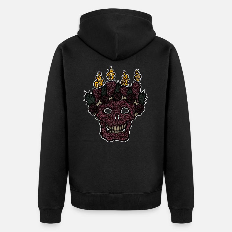 Bright Darkness - Unisex Premium Bio Zip Hoodie - Schwarz