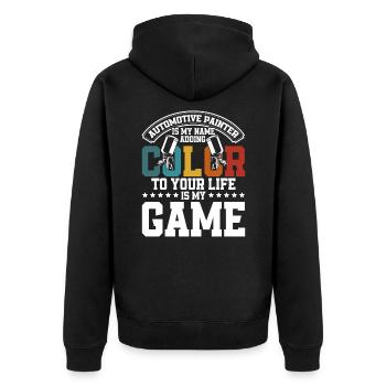 Brings Color to Your Life Car Paint Gift - Unisex Premium Organic Zip Hoodie - black - Back - Nico (187cm)