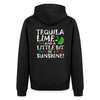 Viva Mexico 5 De Mayo Cinco De Mayo Geschenk - Unisex Premium Bio Zip Hoodie - Schwarz - Hinten - Nico (187cm)