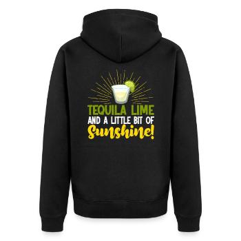Viva Mexico 5 De Mayo Cinco De Mayo Geschenk - Unisex Premium Bio Zip Hoodie - Schwarz - Hinten - Nico (187cm)