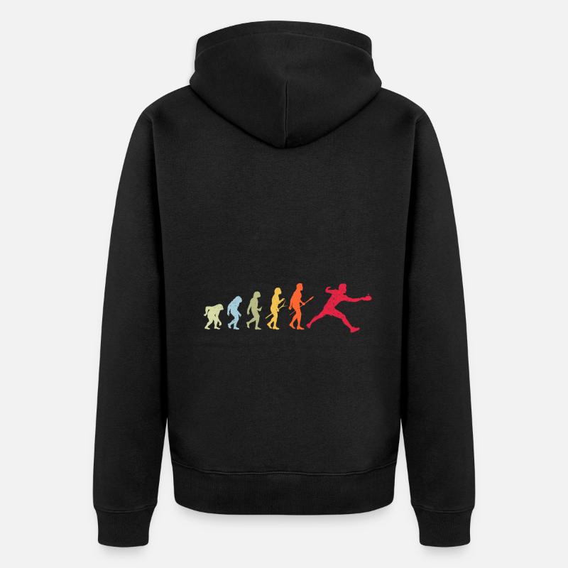 Table tennis Evolution - Unisex Premium Organic Zip Hoodie - black