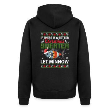S’il y a un meilleur pull de Noël, laissez Minnow - Veste à capuche bio Premium Unisexe - noir - Dos - Nico (187cm)